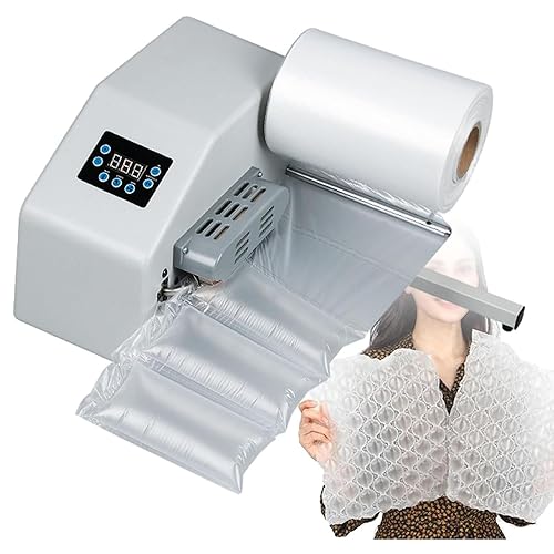 Super Fast Air Cushion Machine,Bubble Pillow Easy to Use,Increased air output Inflate Speed16m/min,Inflatable Packaging Machine for Film Types in Various Widths