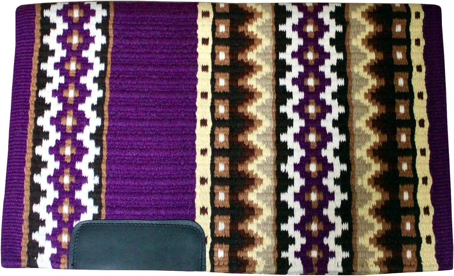 HUMAYL Saddlery Saddle Pad/Blanket for Horses Western Show Horse Saddle Blanket New Zealand Design Handmade Wool Saddle Blanket Top Wool Saddle Pad Regular Size : 34" L x 36" W x 1" inches PAD0121