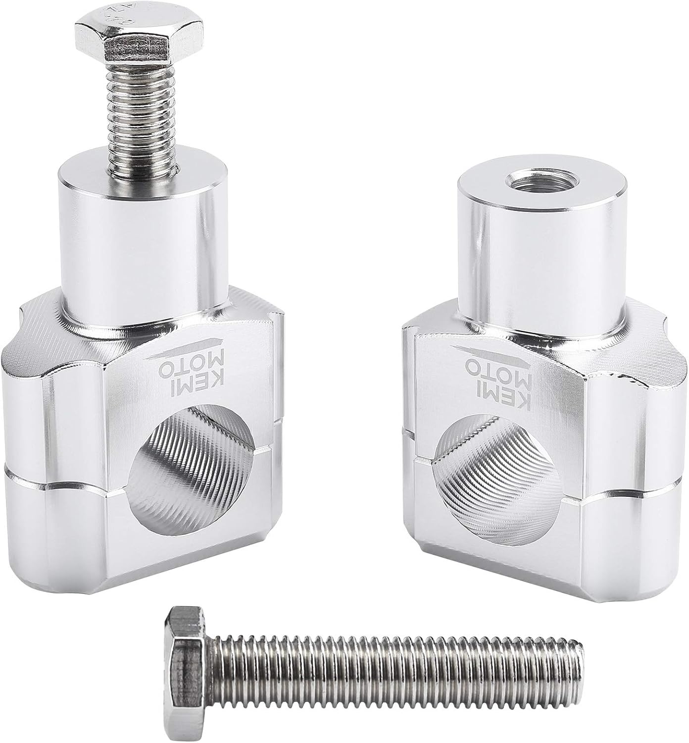 KEMIMOTO 1 Inch Motorcycle Handlebar Risers, Aluminum Alloy Motorcycle Risers, Compatible with Sportster Softail Dyna V-star Shadow, Universal Motorcycle Accessories