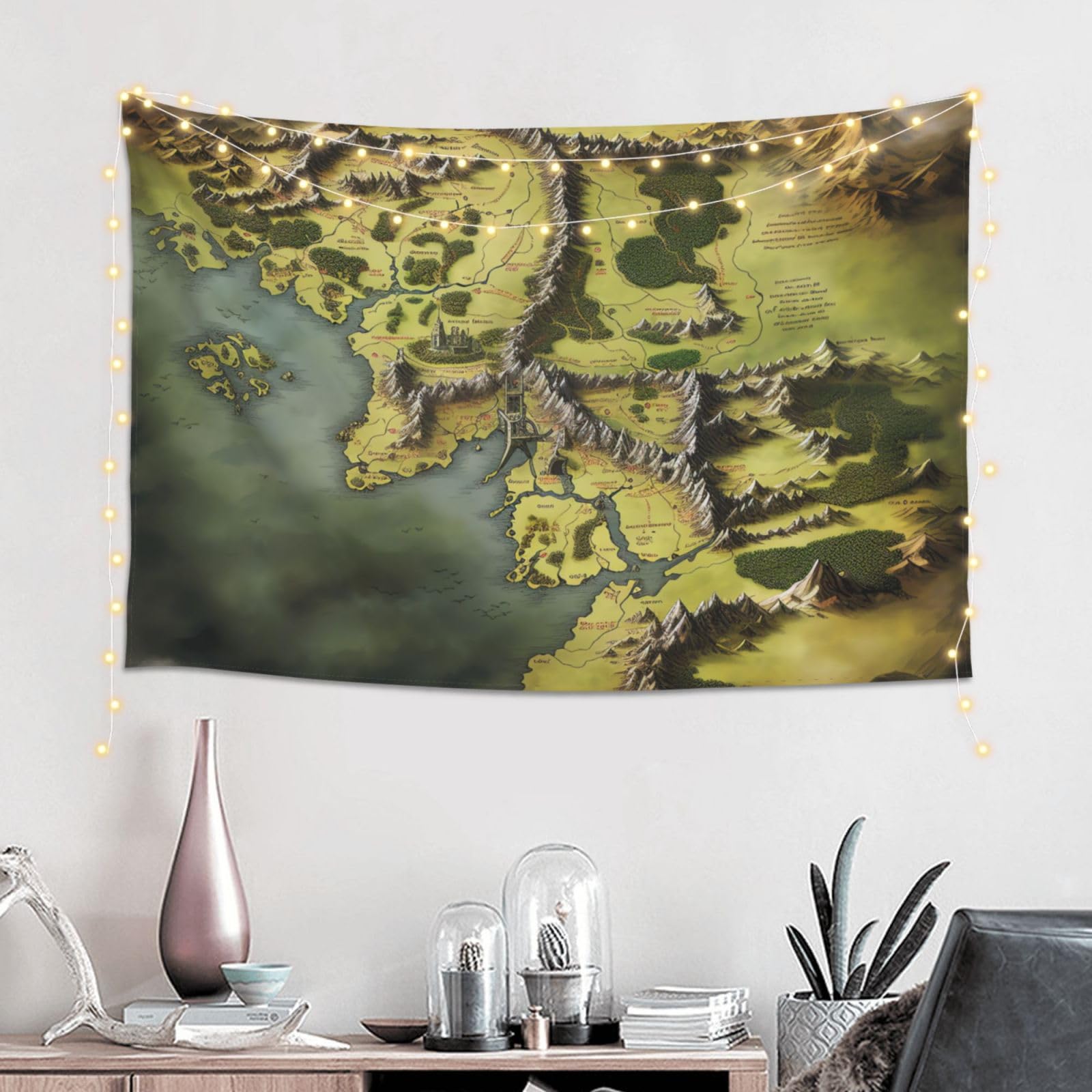 Wall Decor World Map Tapestry Target The Shire Middle Earth Map
