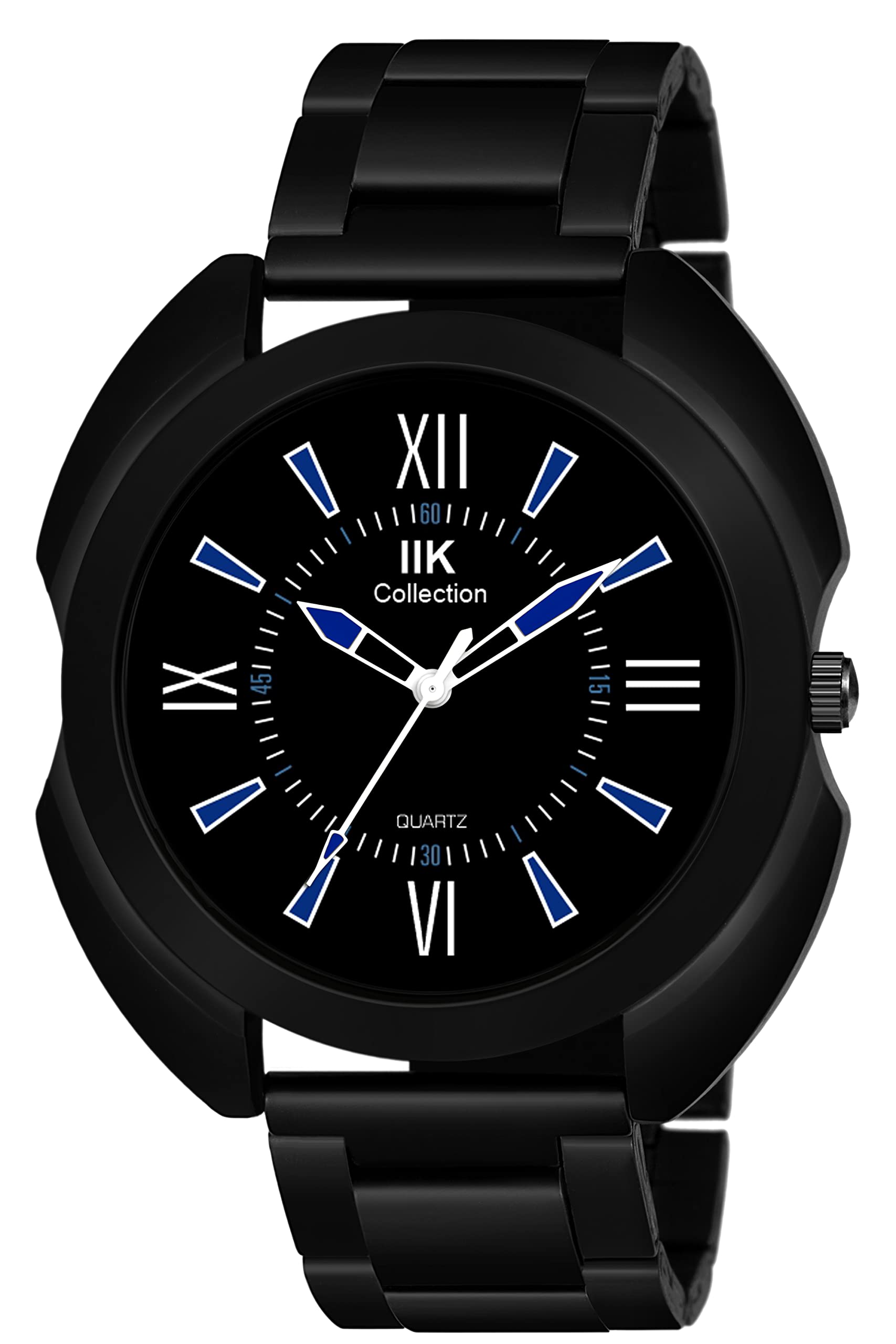 IIK COLLECTION Round Artistic Designer Dial with Stainless Steel Bracelet Chain Strap Analogue Wrist Watch for Men and Boys (B0B3J2DLDC) Amazon Price History, Amazon Price Tracker