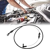 Vista 2 de X AUTOHAUX Kit de cable de acelerador trenzado universal de 36 pulgadas, kit de línea de combustible de intercambio, cable de gas de acero Negro