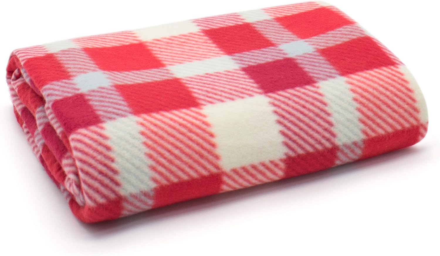 Noel Multi Red Tartan Check Polar Fleece Blanket Sofa Bed Throw Super