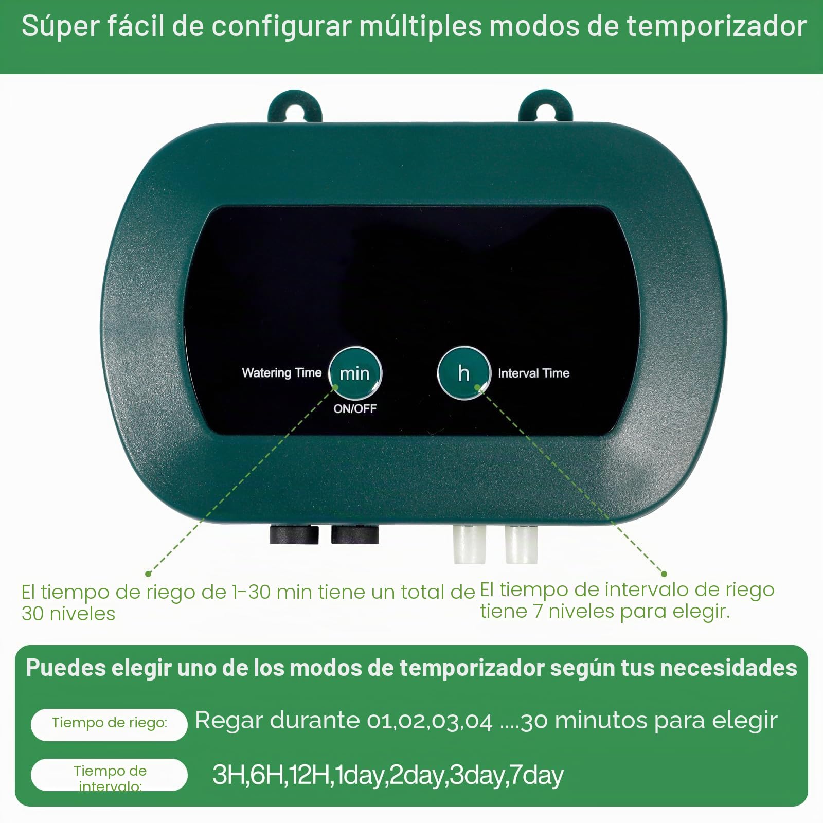 Kit de Riego por Goteo Automático Energía Solar, Sistema de Riego Automático Solar, Sistema de Riego Automático de Jardín con Temporizador e Tubo Lungo 35M para Jardín, Plantas de Balcón