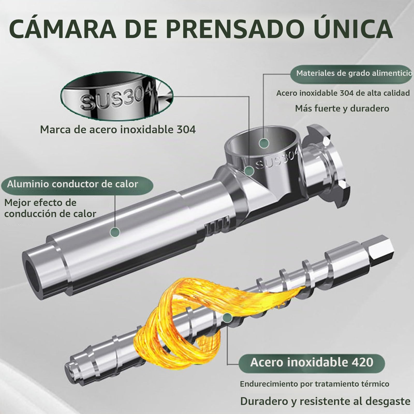 LTSRLL Máquina automática Prensa Aceite 800W-1500W, Prensa en frío/Caliente, Temperatura y Controlador Pantalla táctil, 3-6kg/h, Acero Inoxidable, para maní, Girasol, Lino, Aguacate, sésamo