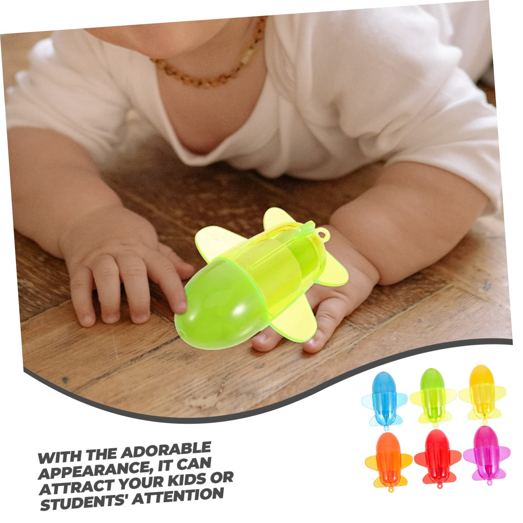 NUOBESTY 2 Set Penna A Sfera Per Aerei Penne A Sfera Penne Retrattili Piccolo Astuccio Pennarelli Portatile Album Portafoto Offerta Studentesca Penna A Forma Di Aereo Plastica 60 Pezzi * 2