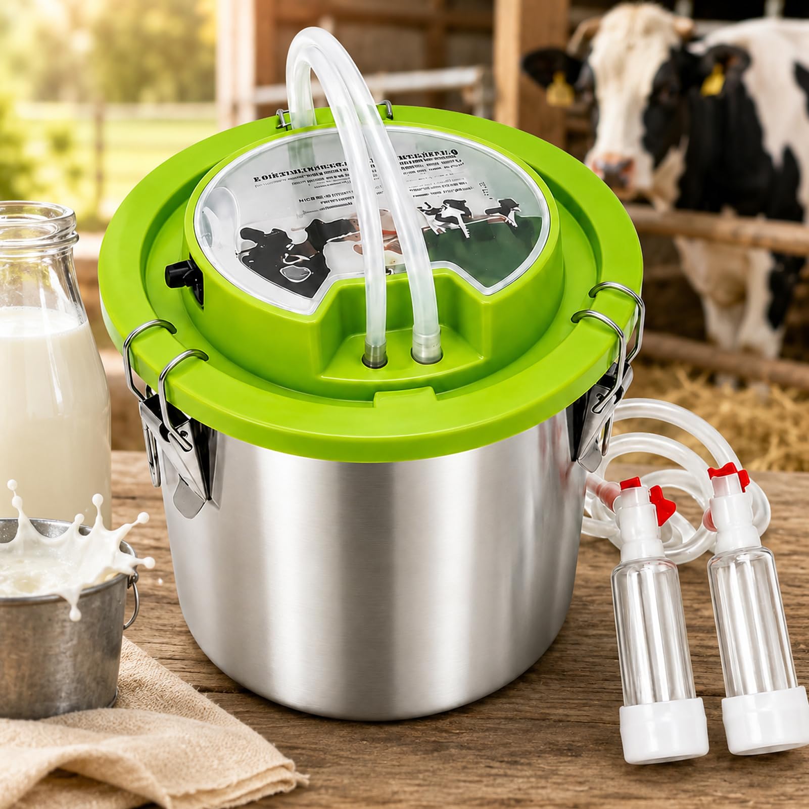 Mungitrice Portatile 8L/12L/16L con Batteria al Litio