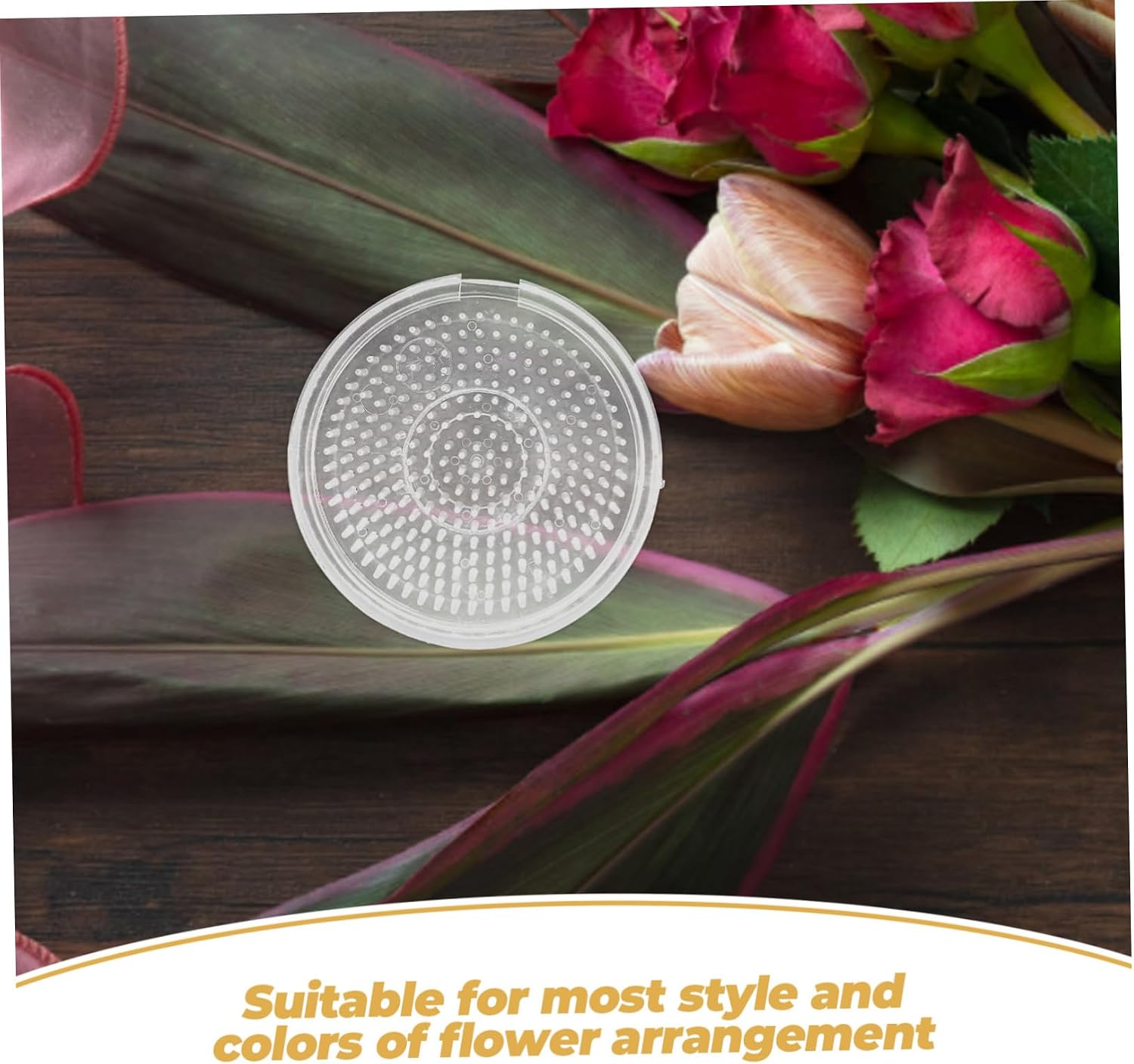 PERSELOSO Flower Frog Holder Floral Arranger Cup Pin Holder for Effortless Flower Arrangement and Enhanced Water Absorption
