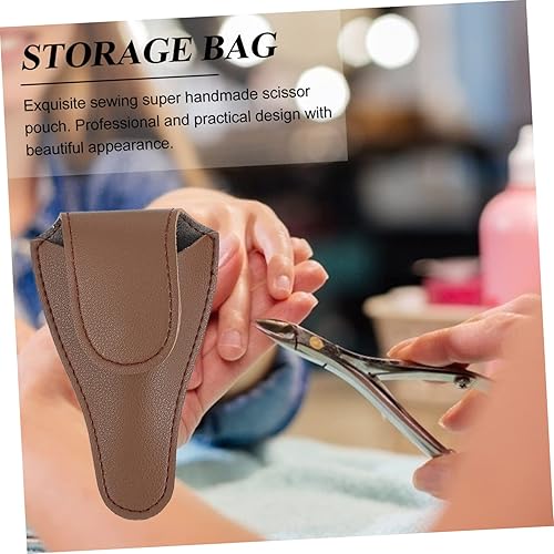 Miniatura 5 de Funda protectora para cortaúñas, protector de uñas, suministros de macramé de cuero, accesorios de ganchillo, pinzas de uñas, cutículas, tijeras de