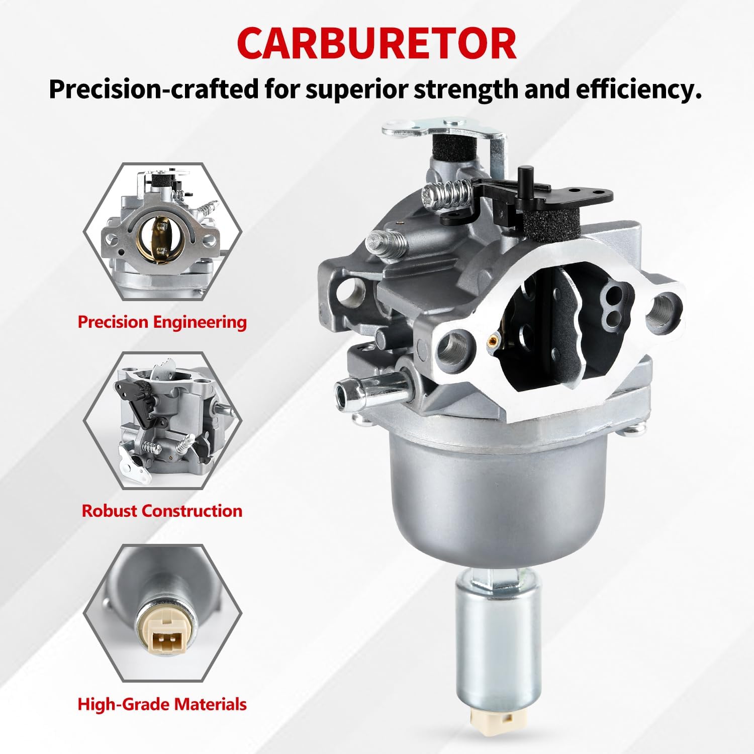 Carburetor Fits for B&S 799727 698620 791886 495935 690194 498061 499153 496796 287707 287777 28N707 28N777 28P777 28Q777 14hp 15hp 16hp 17hp 18hp Engine Intek Engines Lawn Tractor Mower Nikki Carb