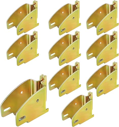 Eapele E-Track - Accesorios de enchufe de extremo de viga de madera, acero recubierto de zinc, compatible con 2 x 4 y 2 x 6, añade barras de bloqueo