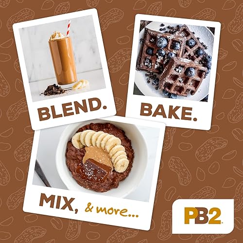 Miniatura 31 de PB2 Mantequilla de maní pura en polvo, [tarro de 2 libras/32 onzas], sin azúcar añadida, sin sal añadida, sin conservantes añadidos, maní tostado