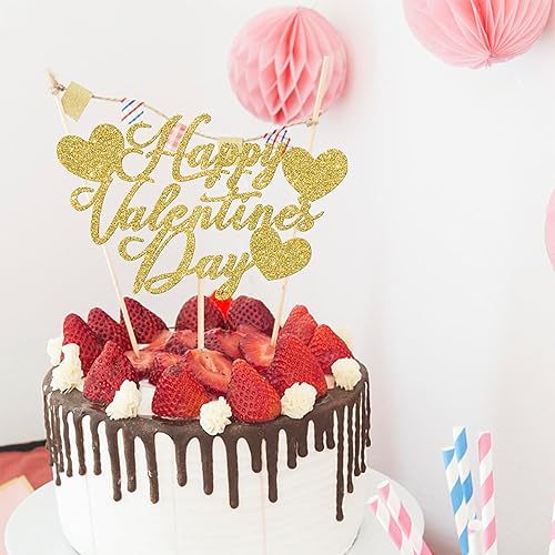 Miniatura 234 de Rsstarxi 36 Pack Happy Valentine's Day Cupcake Toppers Glitter Cupid Love Heart Lip Kiss Me Be Mine Cupcake Picks for Valentine's Day Theme Wedding