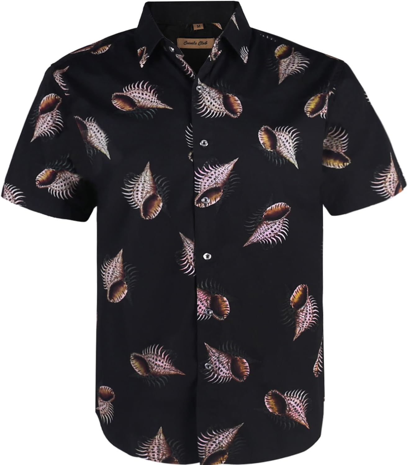 Coevals Club Men's Casual Short Sleeve Flower Shirt