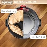 10 PACK 19-3100 sacs de vide de magasin Fits Stanley 5-6 Gallon humide sec sous vide 5 Gal Vacs + 3 Pack 19-1500 Filtres en tissu bleu réutilisable(10+3) Kit