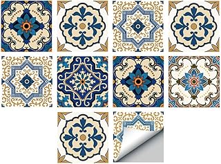 Alwayspon 30Pcs Peel&Stick Vinyl Wall Tile Transfers Sticker, 8x8inch Se...