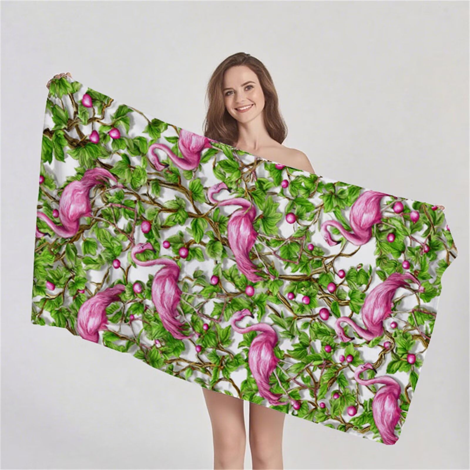 Ręcznik plażowy XXL 90 x 180 cm, ręcznik z mikrofibry Ręczniki kąpielowe odporne na piasek Lekki i szybkoschnący chłonny miękki dywanik plażowy, z torbą do uprawiania sportu, podróży, (zwierzęta