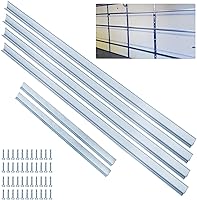 ZUIWAN 16FT Heavy Duty Garage Door Strut Brace - 2 Sets, 20 Gauge Steel Hurricane Reinforcement Beams, Screws Included