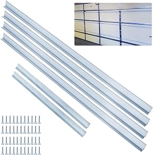 ZUIWAN 16FT Heavy Duty Garage Door Strut Brace - 2 Sets, 20 Gauge Steel Hurricane Reinforcement Beams, Screws Included