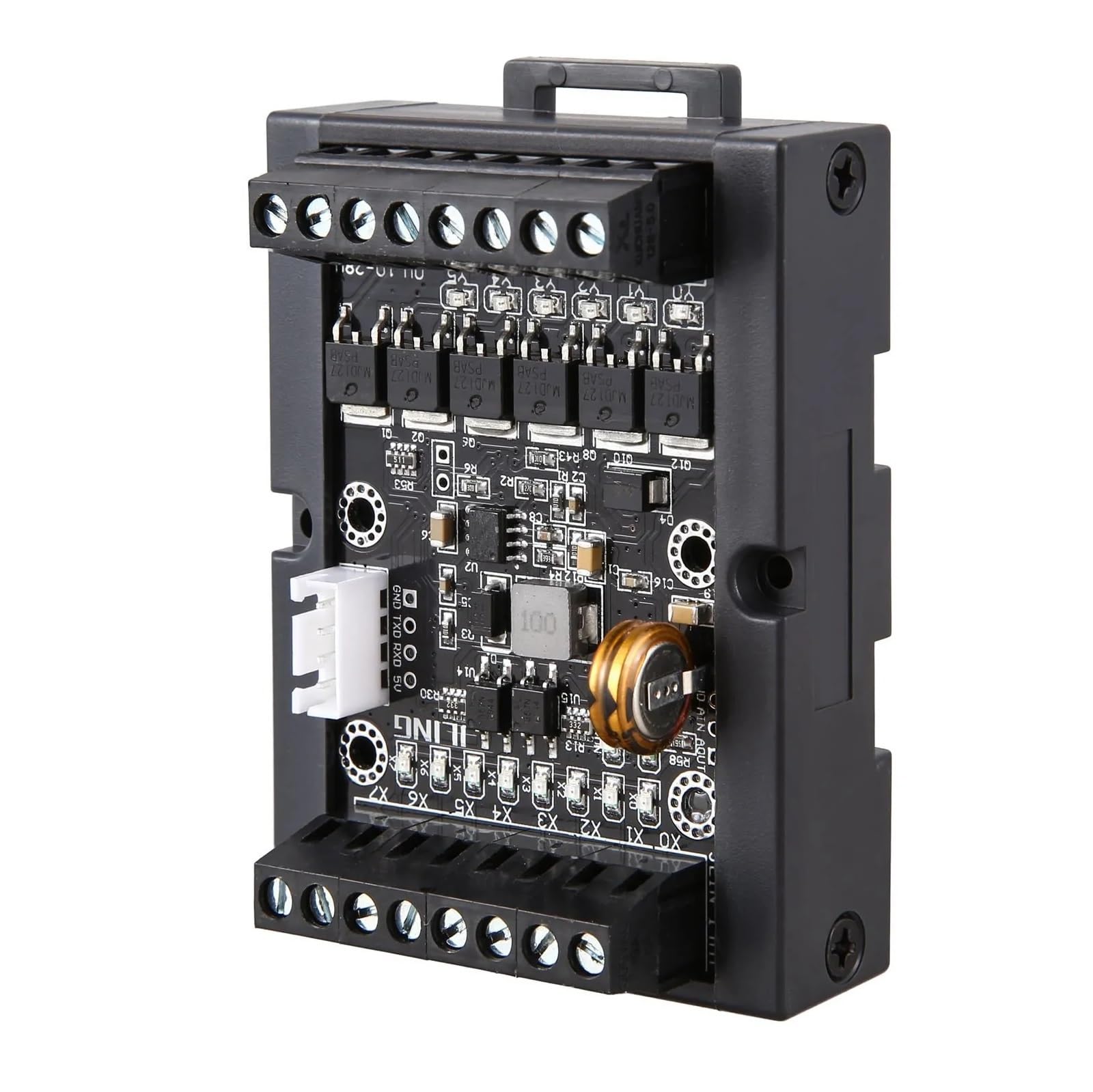 Controlador lógico programable PLC Controlador programable PLC DC 10-28 V Regulador PLC FX1N-14MT Controlador programable de Placa de Control Industrial