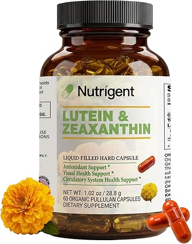 Luteína de 20 mg con zeaxantina, cápsulas orgánicas llenas de líquido, suplementos para la salud ocular, apoyo a la salud visual, sin gluten, sin