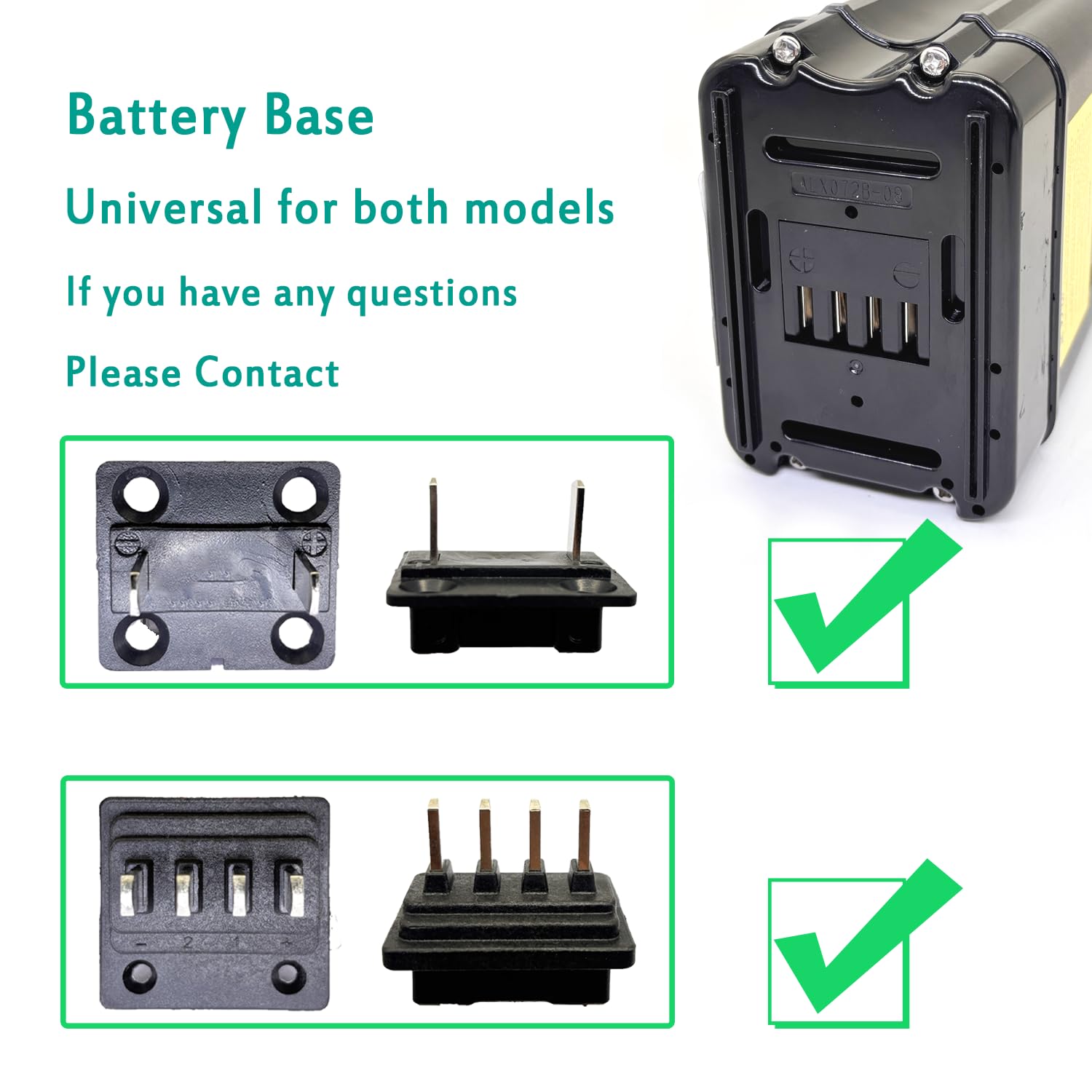 Batteria per Bici Elettrica 36V/48V 15.6Ah/18Ah/21Ah con Caricabatteria,per motore da 250W 500W 1000W 1200W, per MiFa Rex Prophete Aldi/Phylion/XH370-10J Bike e altre bici (36V 15.6Ah)