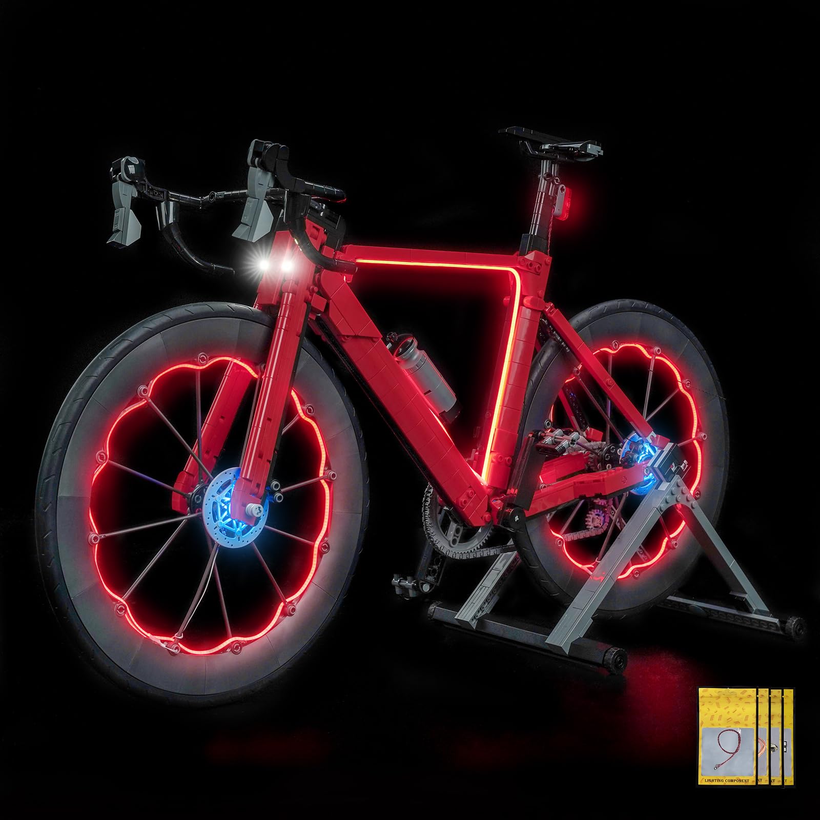 beleuchtung für rennrad LocoLee Licht Kit kompatibel mit Lego Rennrad, (kein Modell, nur Licht) Dekorative Set Compatible with Lego 11380 Road Bike Spielzeug One Piece Gifts Cannondale Topstone EQ 2026 Höhe:12