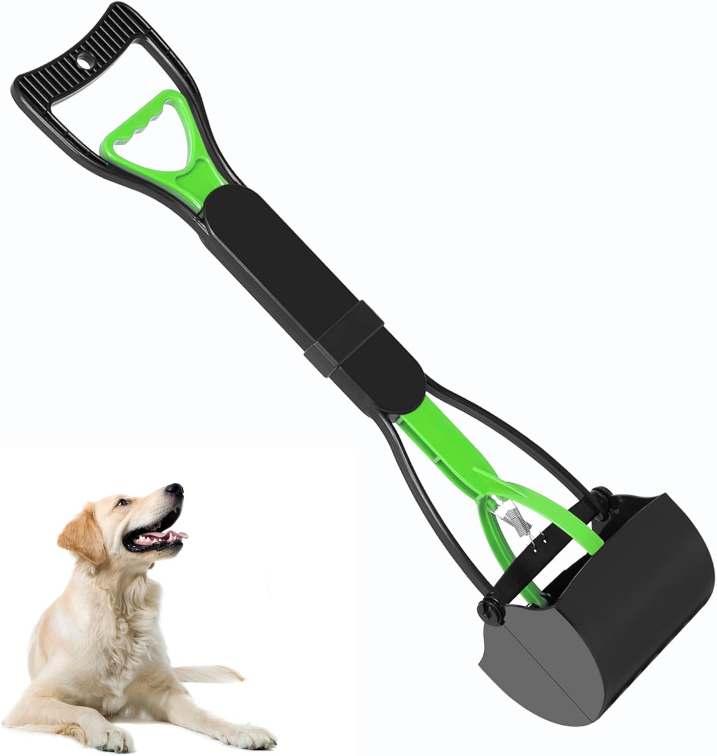UPSKY Pet Pooper Scooper for Dogs with Long Handle, Durable Spring and Premium Materials，Easy to Use for Grass, Dirt, Gravel Pick Up : Pet Supplies