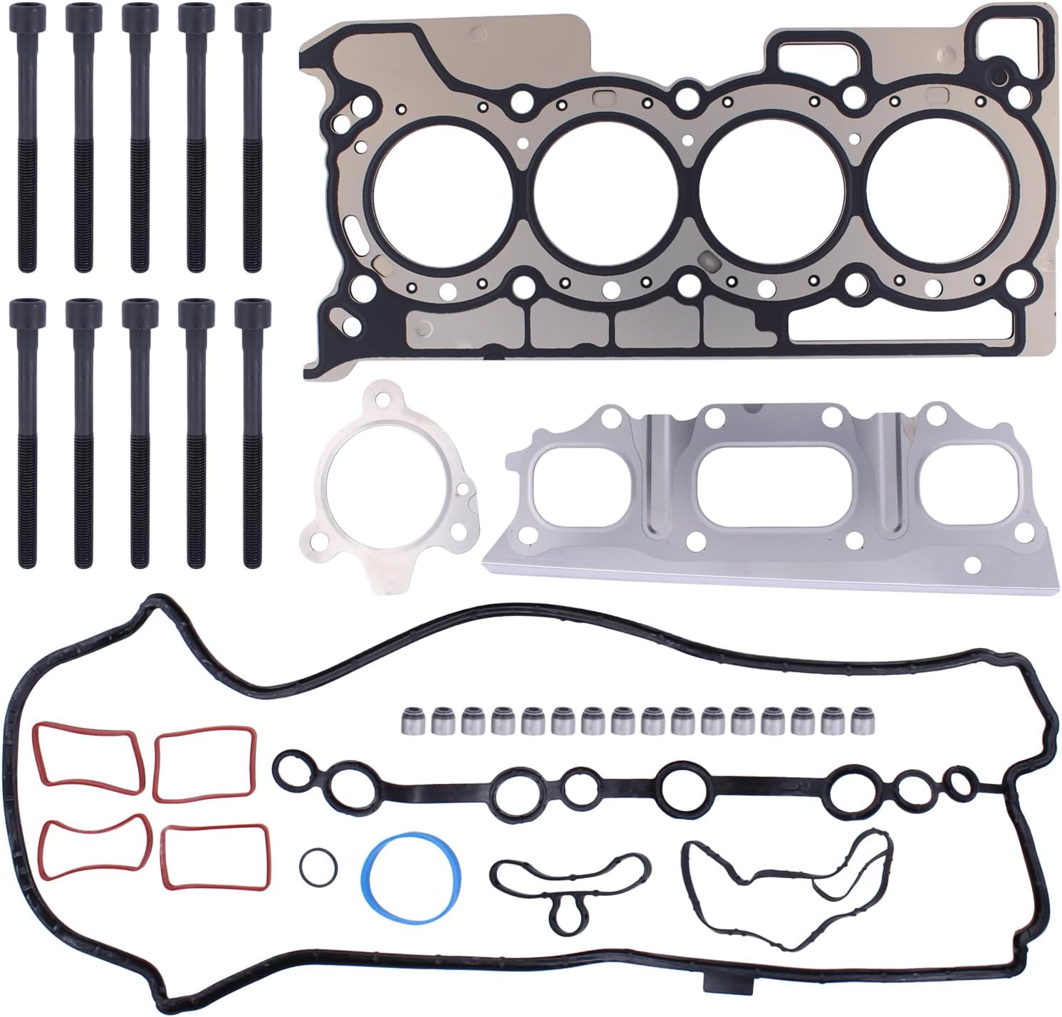 Engine Cylinder Head Gasket Set with Bolts for Ni-ssan Juke Qashqai Da-cia Duster 1.2 DiG-T