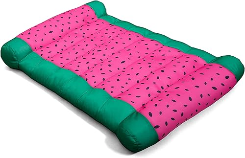 Miniatura 16 de Big Joe Kona Hammock No Inflation Needed Pool Lounger with Headrest, Quick Draining Fabric, 4 feet Big Ondulación azul,Hibisco tropical