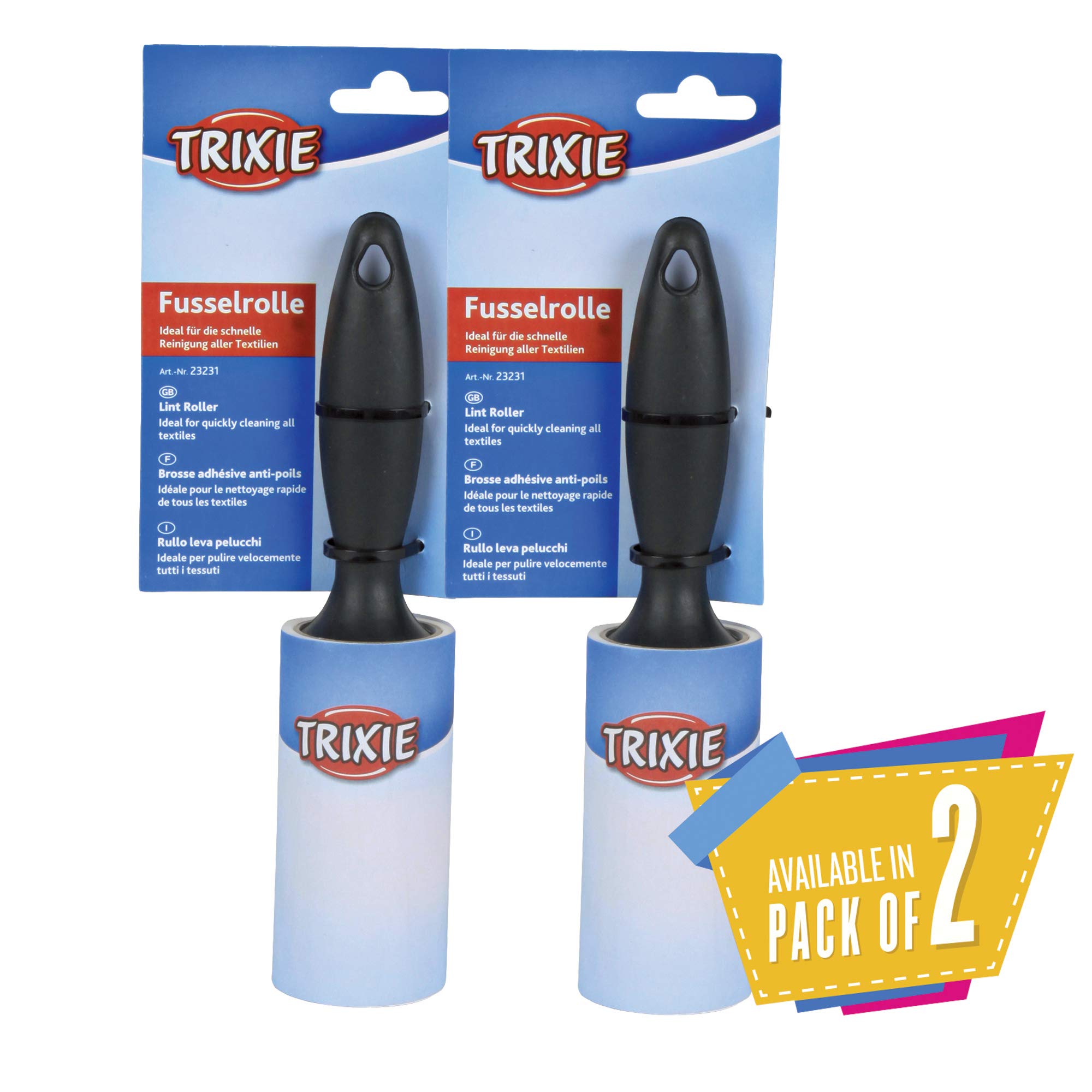 Trixie Hair and Lint Remover Roller, 60 Sheets/Rolls Pack of 2 (B07GPSTZ2W) Amazon Price History, Amazon Price Tracker