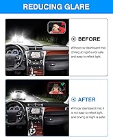 Vista 4 de Autorder Alfombrilla para tablero de instrumentos para Toyota Camry 2012-2017, accesorios de franela, protector de rayos UV