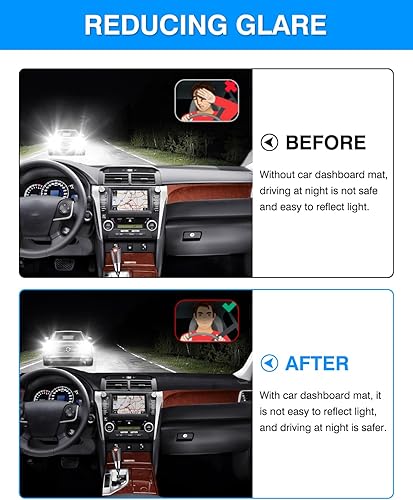 Miniatura 4 de Autorder Alfombrilla para tablero de instrumentos para Toyota Camry 2012-2017, accesorios de franela, protector de rayos UV