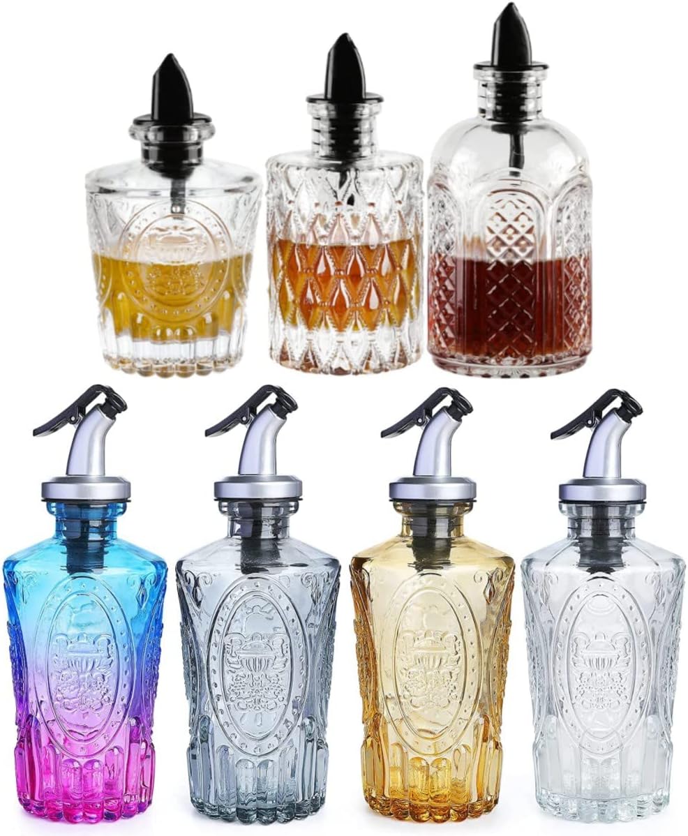 INFTYLE Bundle Syrup Bottle Set Coffee Syrup Dispenser