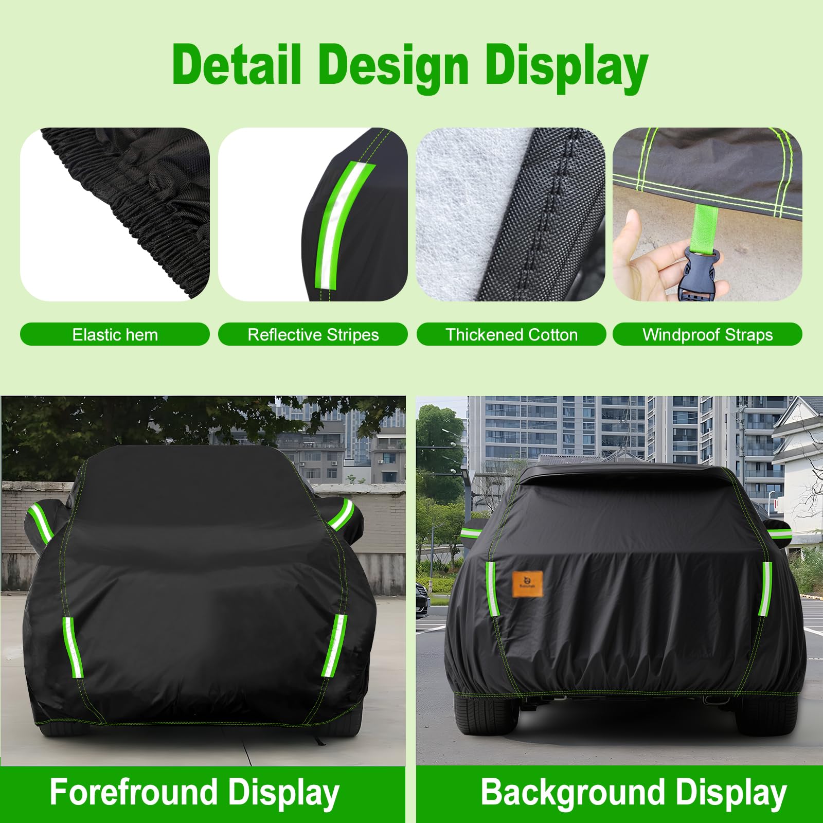 Sunwhale Car Cover Waterproof All Weather -Outdoor Car Snow Cover Snowproof UV Protection Windproof - Winter Rain Heavy — view 5