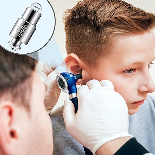 Miniatura 5 de 2 bombillas halógenas de repuesto compatibles con Welch Allyn, lámpara de otoscopio 06500-u de 3.5 V