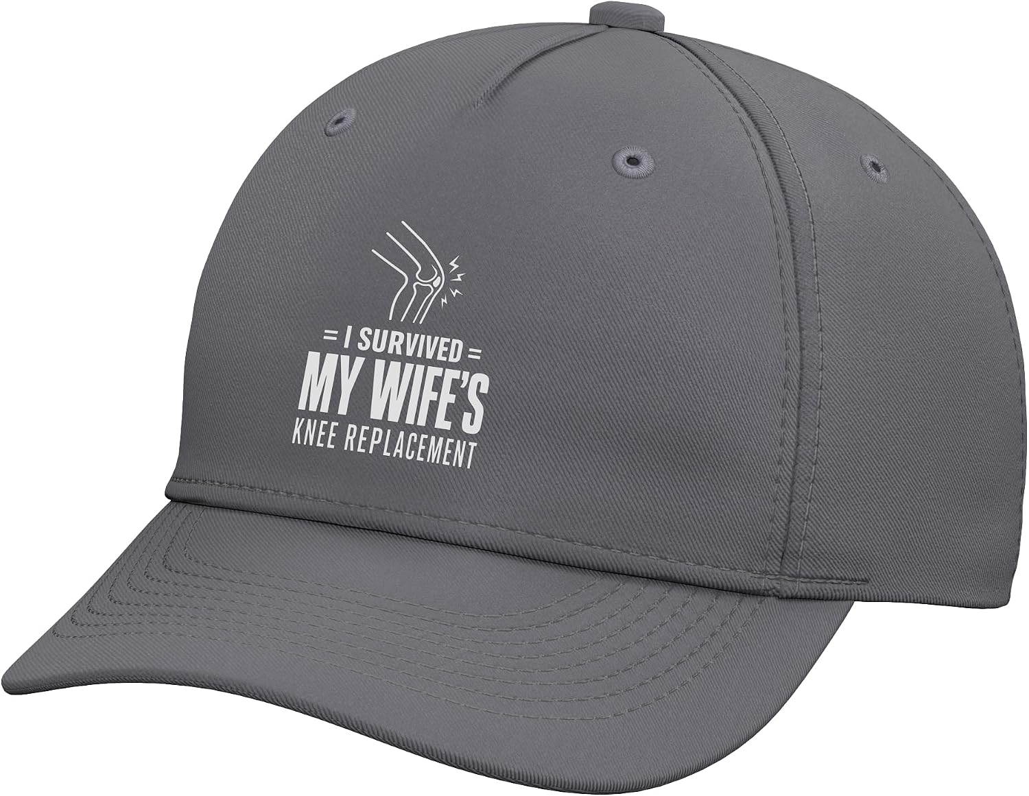 I Survived My Knee Replacement Funny Surgery Recovery Men. Adjustable Baseball Hat