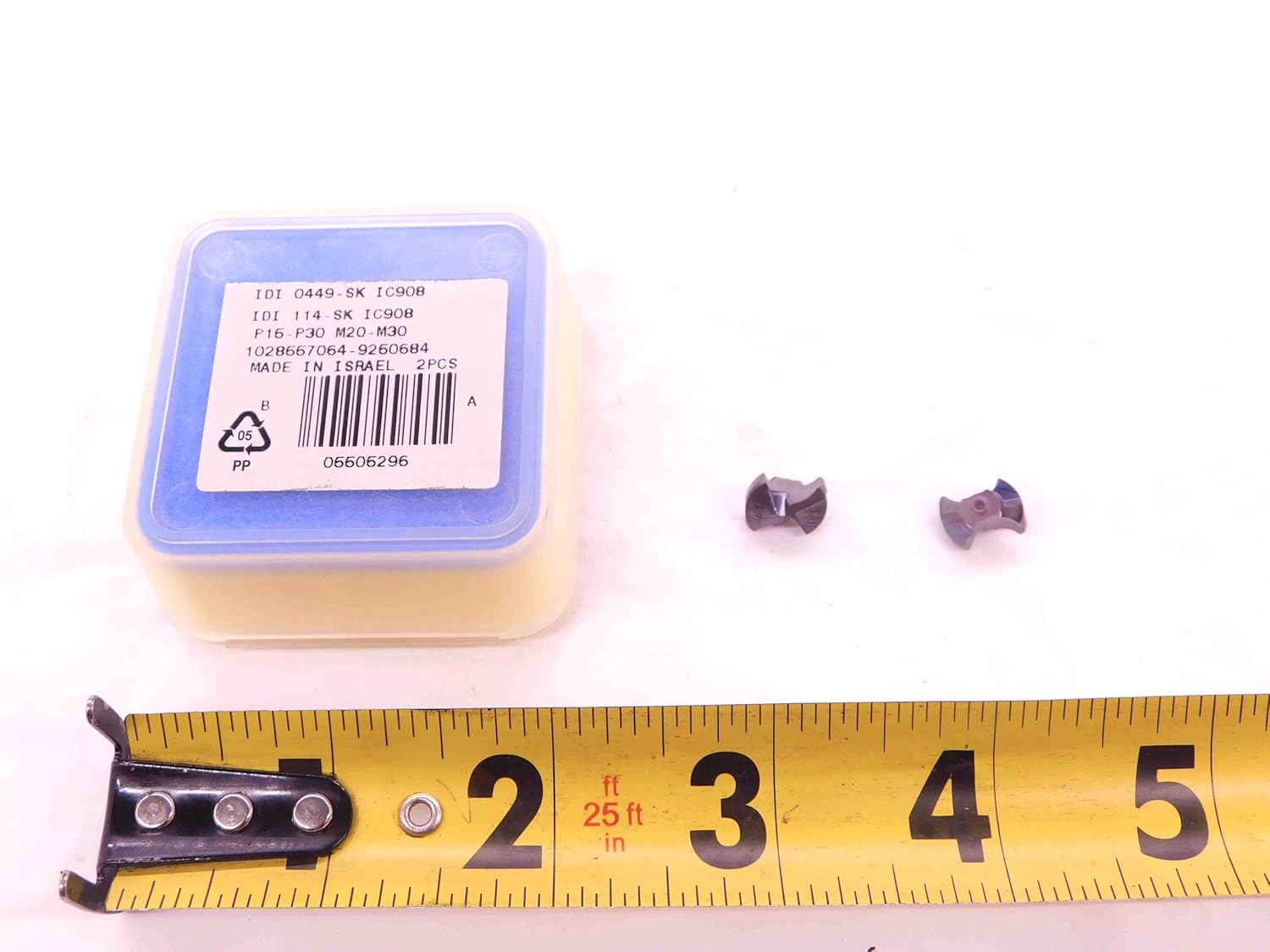 2pcs New ISCAR IDI 0449-SK IC908 TiAlN Carbide Replaceable Drill TIP Inserts - EA1216BM5