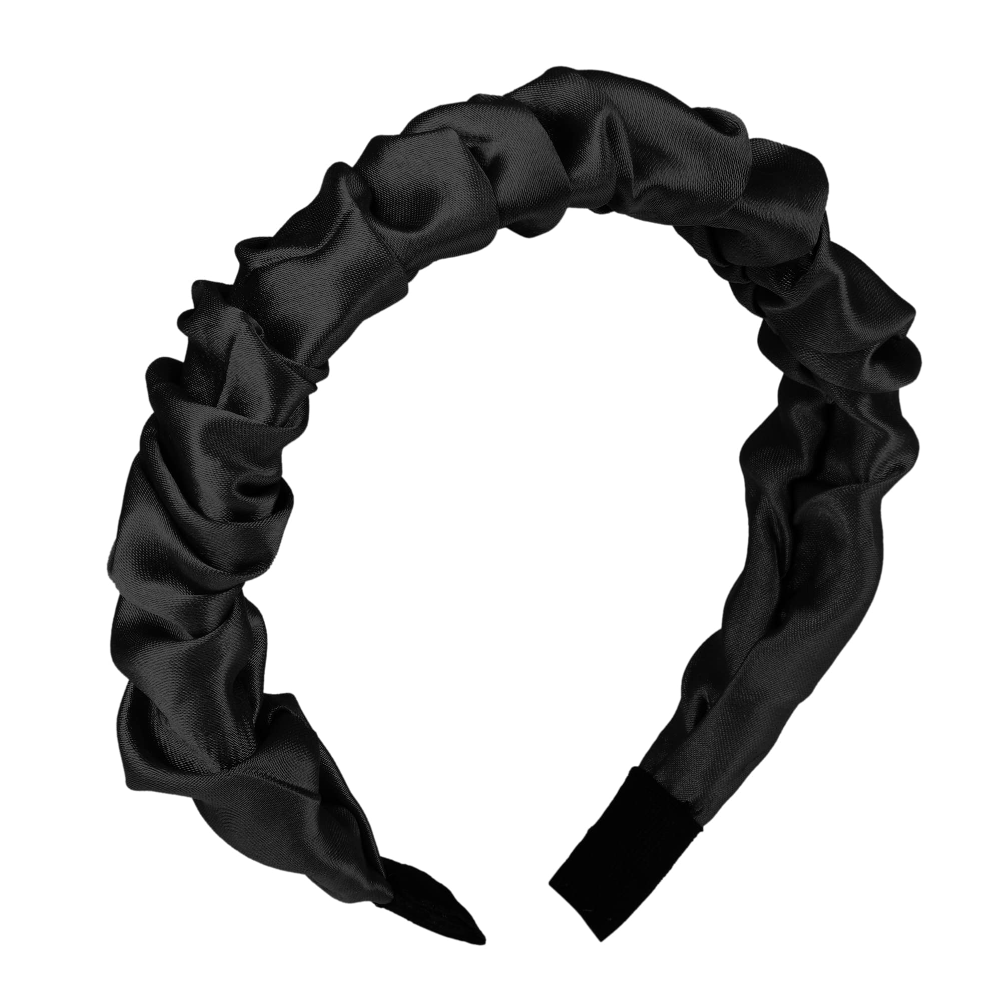 Satin Silk Scrunchies Hair Band For Girls Comfortable & Soft Hand Made Headband Beautiful Cute Fashion Accessories For Parties Function & Birthday Gifts, Pack Of 1Pcs-image-21