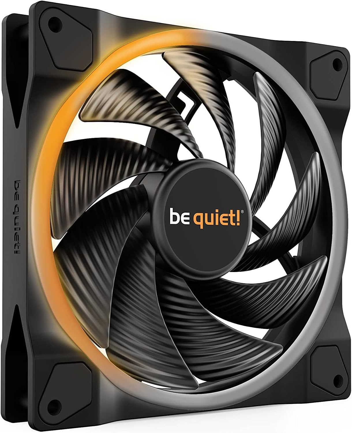 be quiet! BL075 Light Wings 140mm PWM high-Speed, Premium ARGB Cooling Fan, 4-Pin, for radiators, black