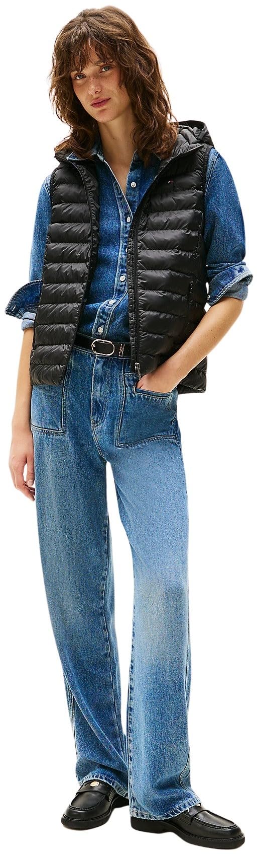 Tommy Hilfiger Gilet Donna Padded Global Stripe Gilet Imbottito