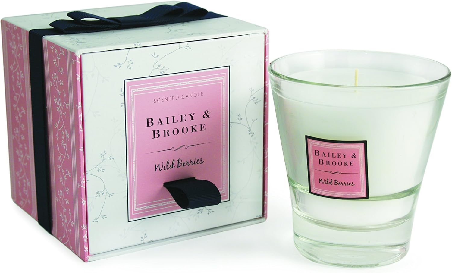 Bailey & Brooke | Set of Three Scented Candles Luxurious Tumbler Glass Candle (Fruity)