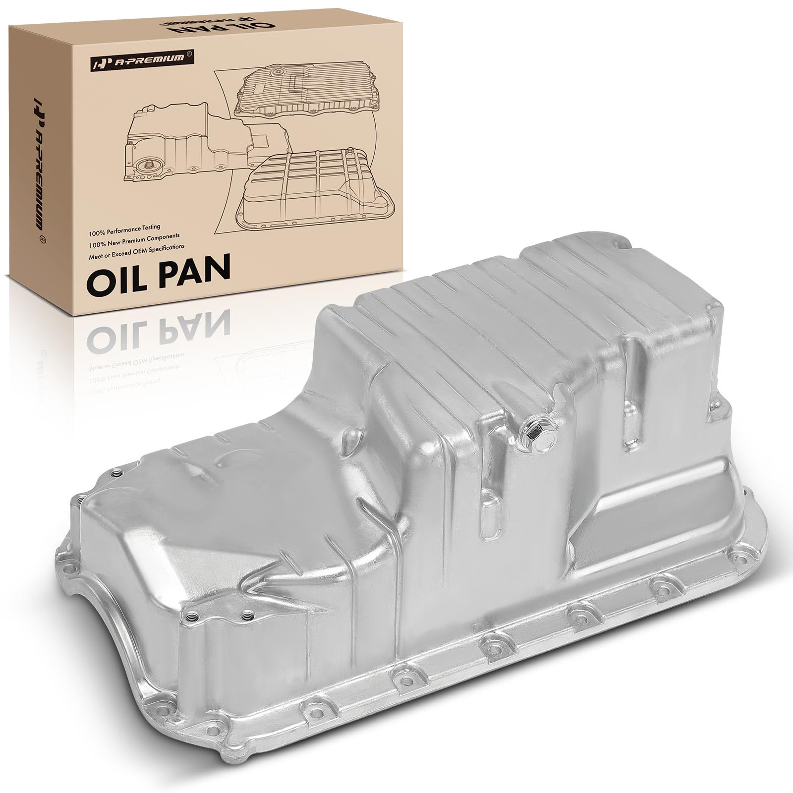 Honda Civic Oil Pan Sump For Honda Civic 1996-2000 & Del Sol 1996-1997, 1.6L L4 Engine Oil Pan