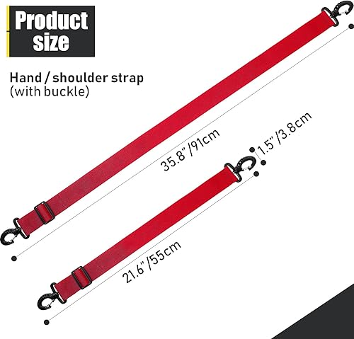Miniatura 9 de 4 piezas correa para botas de esquí, correa de transporte de esquí, correa de snowboard ajustable para el hombro, correa de hombro para patinaje de