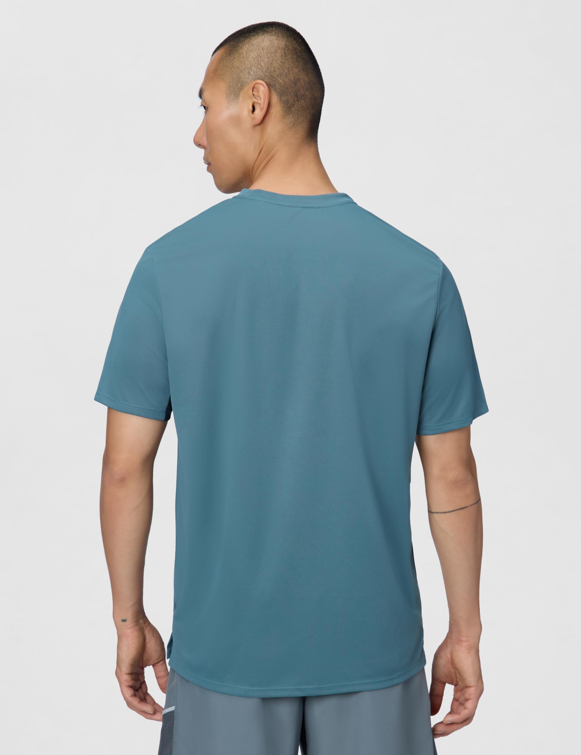 NIKE Górna część z krótkim rękawem Mężczyźni Nike Miler Dri-fit Kurzarm-laufoberteil Für Herren