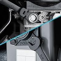 Vista 7 de DURATECH 9-Piece Flex-Head Ratcheting Wrench Set, Combination Wrench Set, 72 Tooth, SAE, 5/16'' to 3/4'', Black Electrophoretic Coating, CR-V Steel