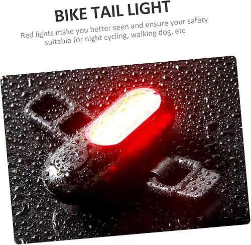 Miniatura 4 de YARNOW 4 Sets Running Lights Kayak Accessories for Fishing Rechargeable Rear Bike Lamp Chain Gear Oiler Led Safe Lamp Rechargeable Bike Light Bote