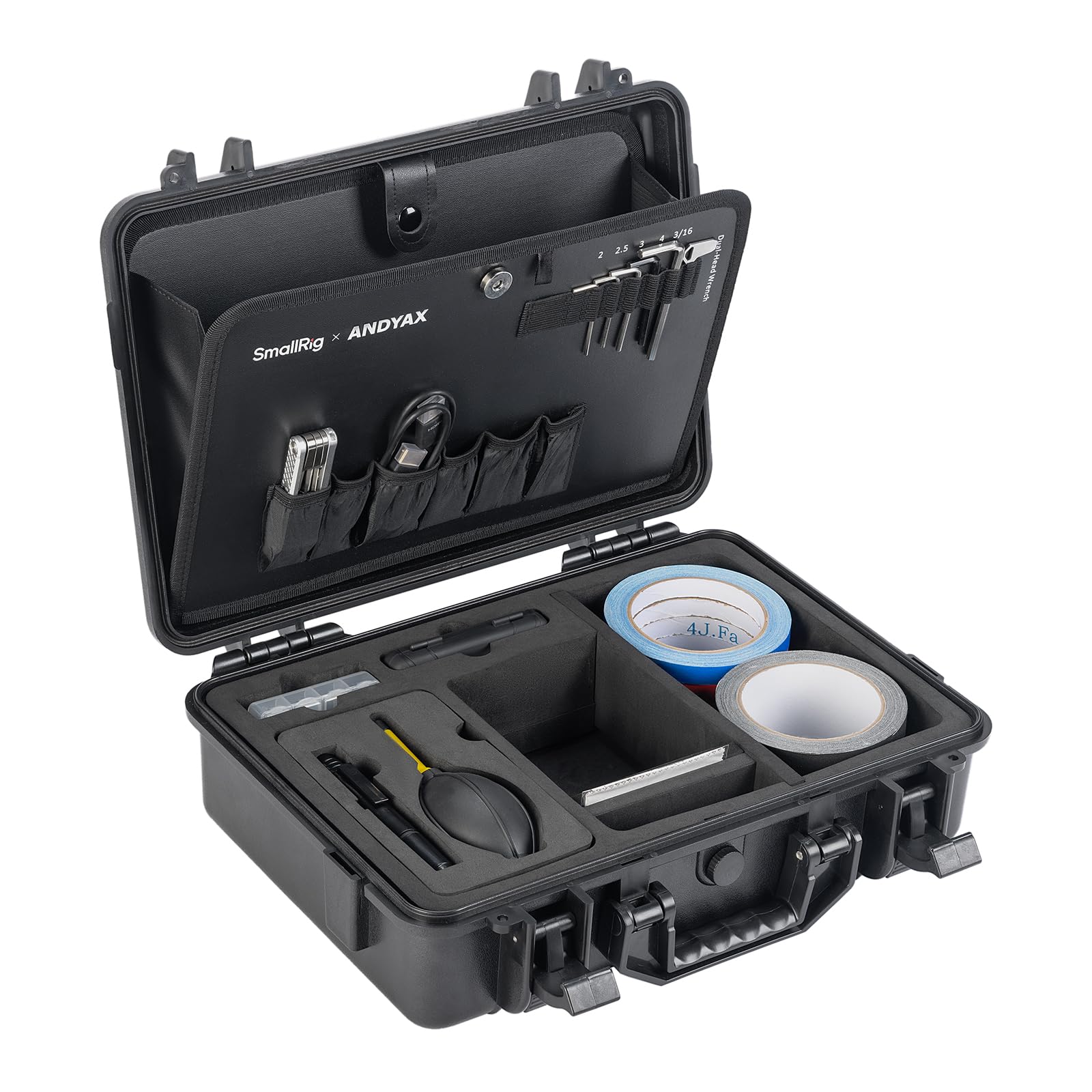 SMALLRIG x Andyax Creator Toolbox - Hard Case with Assembly, Lens Cleaning, Data Storage & Adhesive Labeling Sets