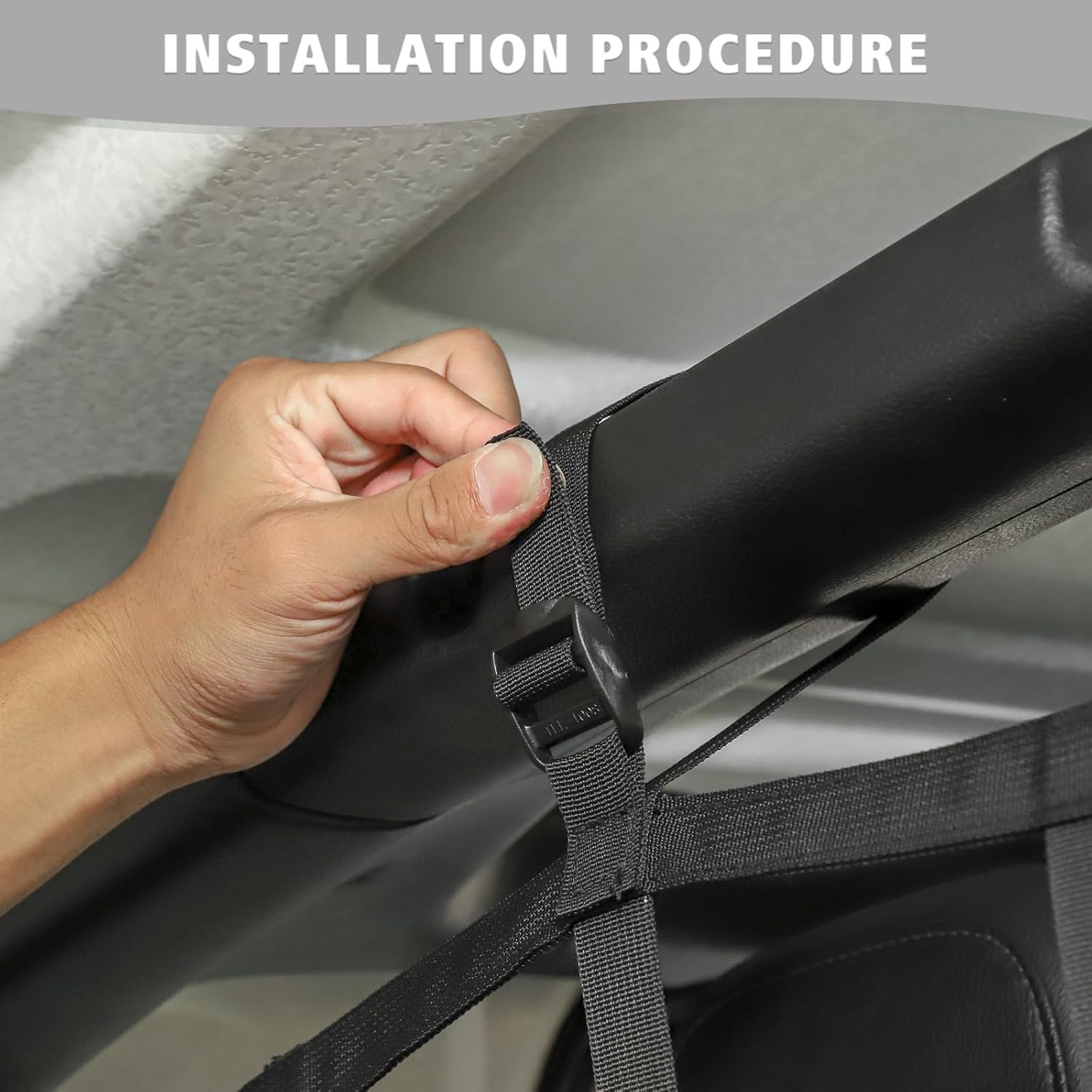 Jimen Compatible with Jeep Wrangler JK JL 4 Door 2007-2023, Back Seat Cargo Net | Trunk Organizer with Storage Pockets & Molle System | Dog Pet Barrier