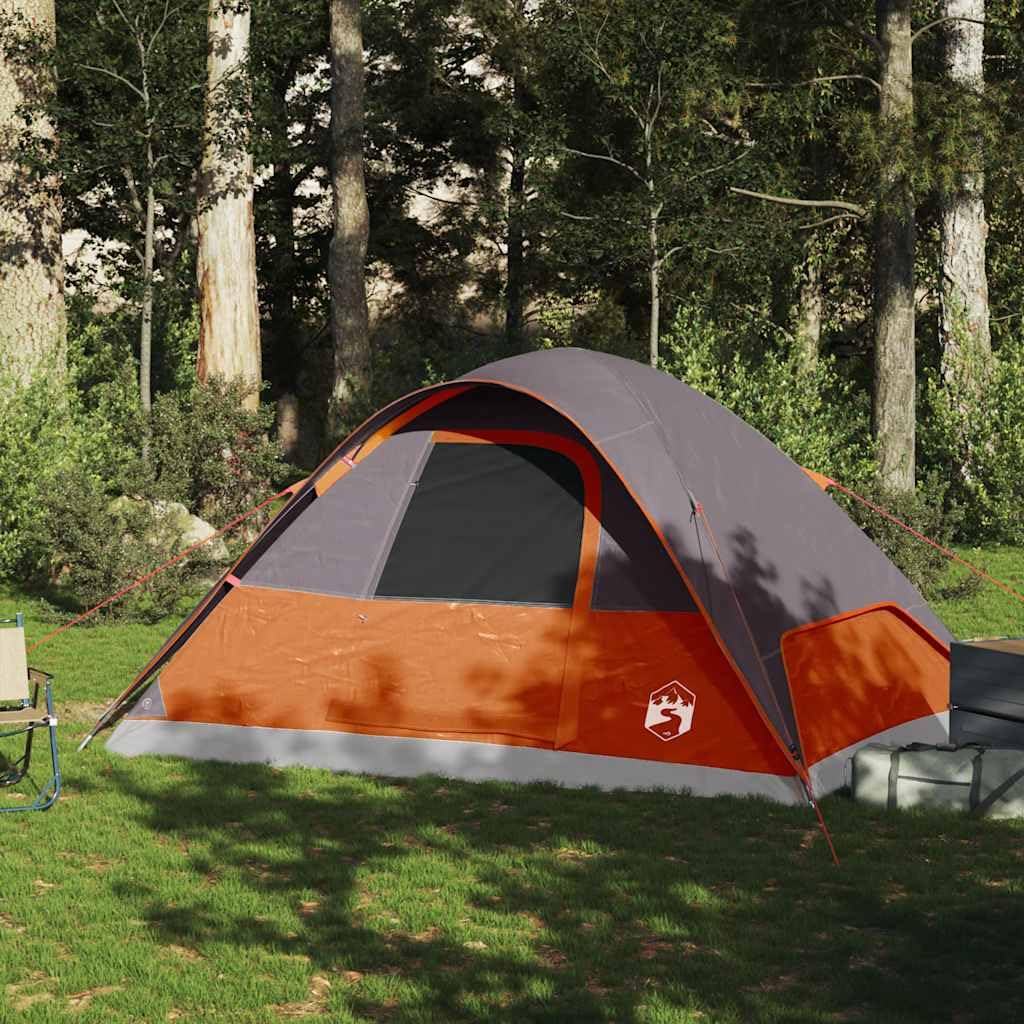 Mangloder Kuppel-Familienzelt Personen Blau Wasserdicht Leicht & Kompakt für Camping, Wandern und Outdoor Abenteuer, Robust, Winddicht, Mit E-Anschluss, Tragetasche, Für Garten, Strand, Festival